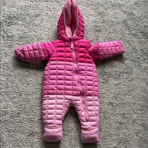 Snozu Pink Ombre Kids Footie Snowsuit